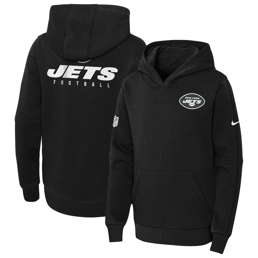 Youth 2023 NFL New York Jets black Sweatshirt style 1->oakland raiders->NFL Jersey